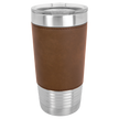 20 OZ Engraved Leatherette Polar Camel Tumbler - 5202 Dark Brown image