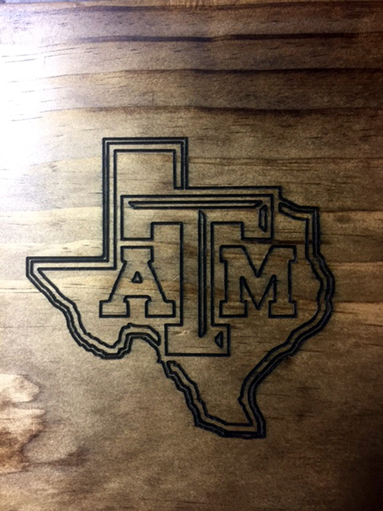 A&M Carved Handmade Jewelry Box - Faux Leather Lined image 1