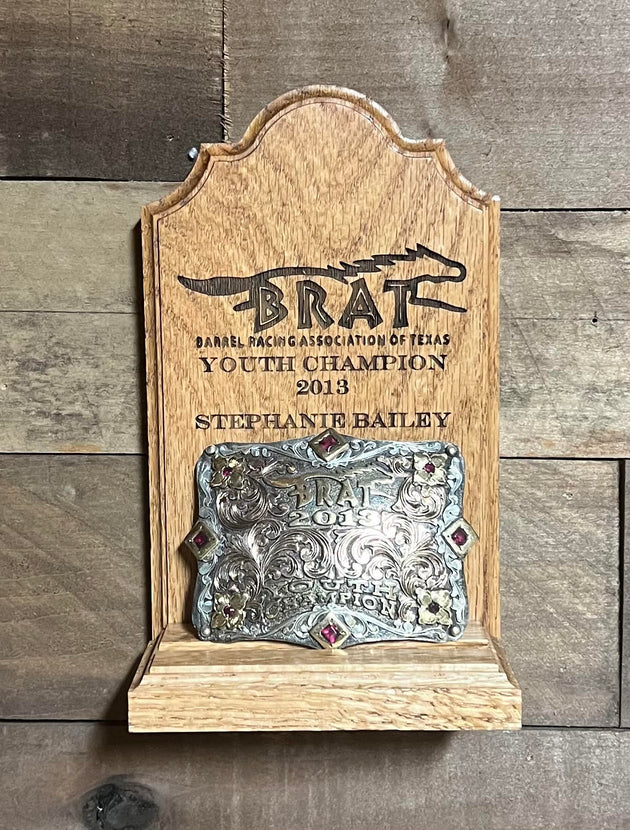 One Buckle Personalized Buckle Display Plaque image 0