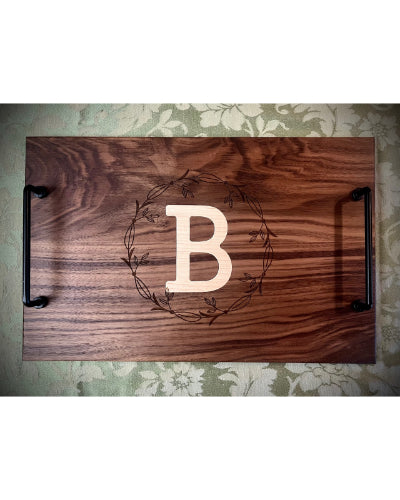 Walnut Inlayed Charcuterie Board image 0