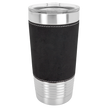 20 OZ Engraved Leatherette Polar Camel Tumbler - 5203 Black / Silver image