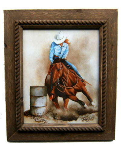 Rustic Picture Frame with wood rope - Various Sizes Available image 0