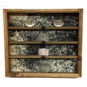 20 Buckle Display - Other Backgrounds Available - Cowhide image