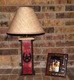24" Rustic Lamps - Star & Horseshoe Table Lamp - Barn Red. These beautiful Western table lamps are perfect for the cabin or rustic decor image 1