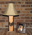 24" Rustic Western Lamps - Star & Horseshoe Table Lamp. These beautiful Western table lamps are perfect for the cabin or your rustic Decor image 1