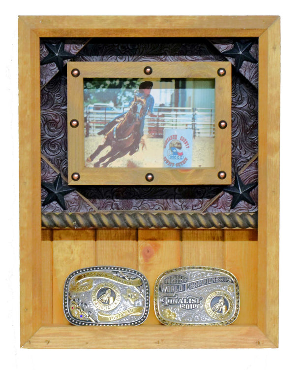 2 Buckle Display Case with 5 x 7 Picture Frame image 0