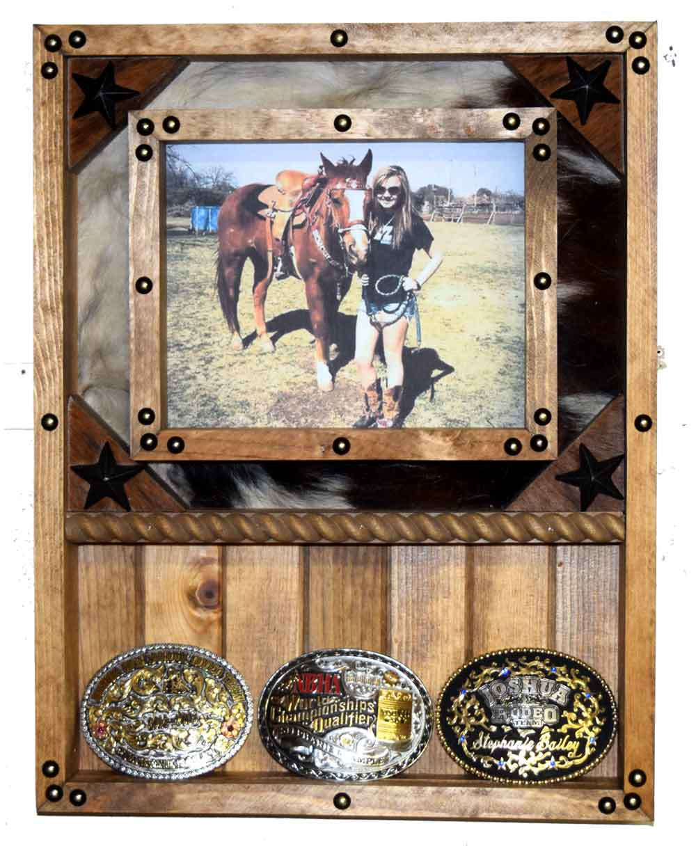 3 Buckle Display with 8 x 10 Picture Frame image 0