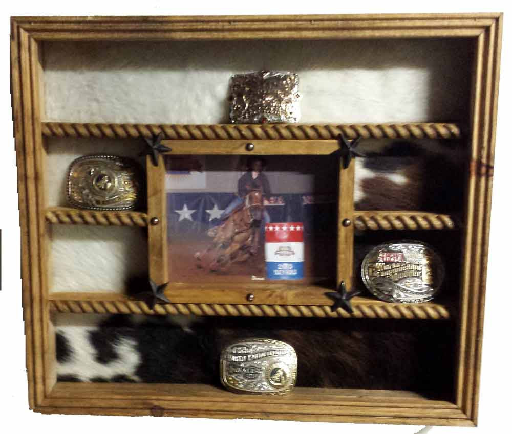 14 Buckle Display with 8x10 Picture Frame - Many Backgrounds Available image 5