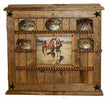 14 Buckle Display Faux - Glass Door Front - Other Backgrounds Available - Pine Plank image