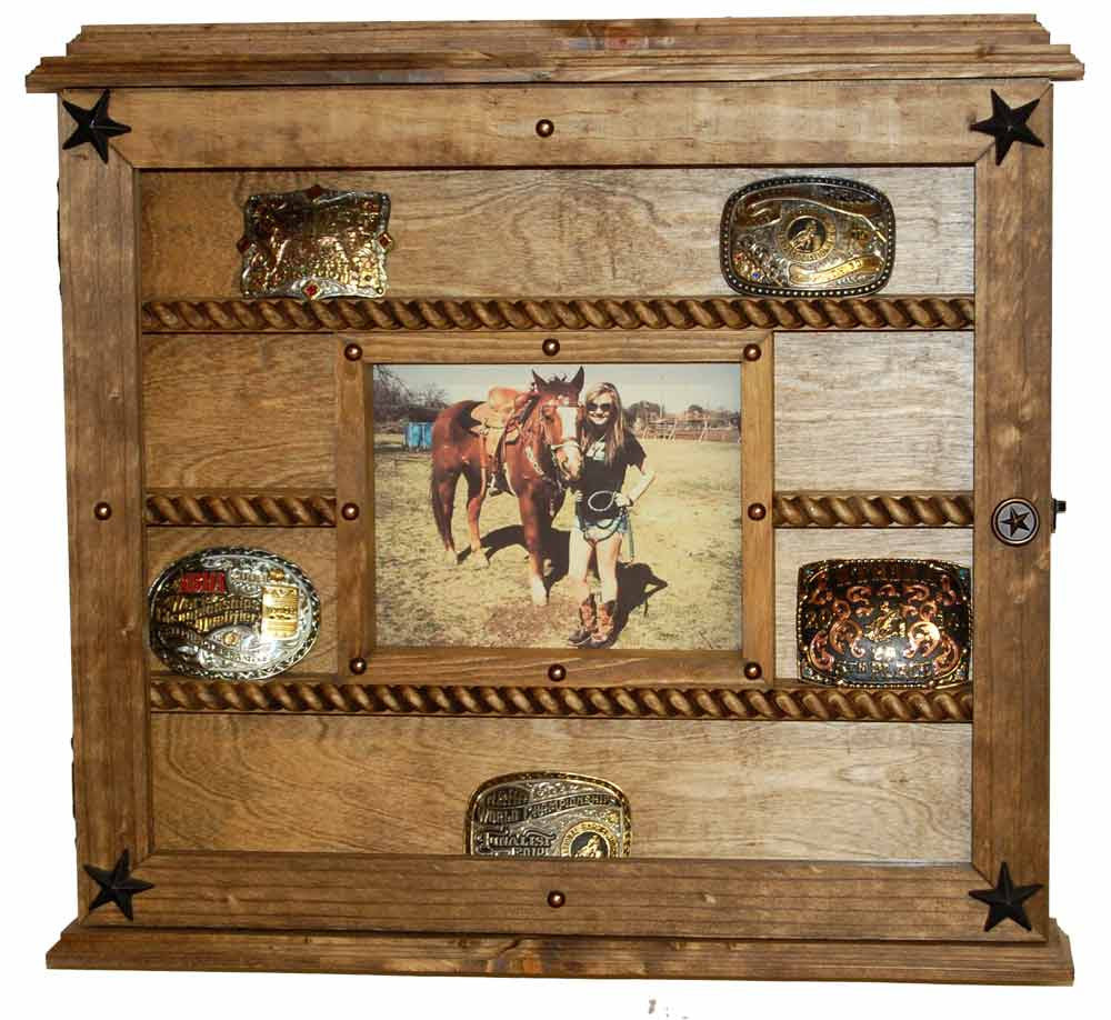 14 Buckle Display Faux - Glass Door Front - Other Backgrounds Available - Solid Birch image