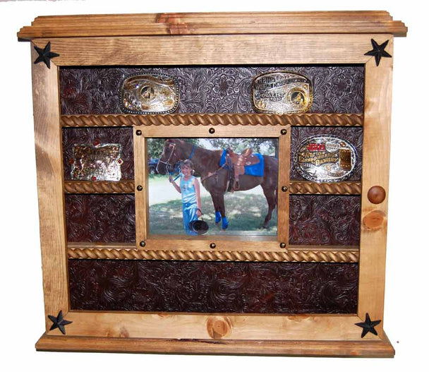 14 Buckle Display Faux - Glass Door Front - Other Backgrounds Available image 0