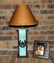 24" USB Rustic Lamps - Western Lamps - Western Horseshoe/Star Table Lamp with USB Power Center. Perfect for any western decor or the cabin image 4
