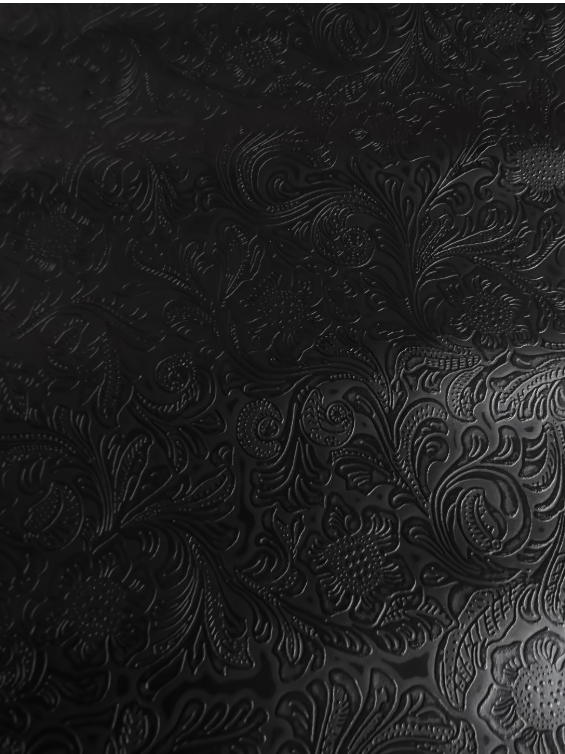 8 Buckle Display with (2) 8x10 Picture Frames - Many Backgrounds Available - Black Faux Leather image