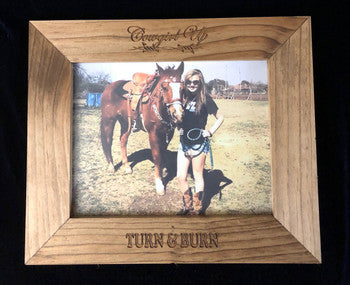 8x10 Cowgirl Up Picture Frame for the Barrel Racer image 0