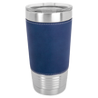 20 OZ Engraved Leatherette Polar Camel Tumbler - 5206 Blue/Silver image