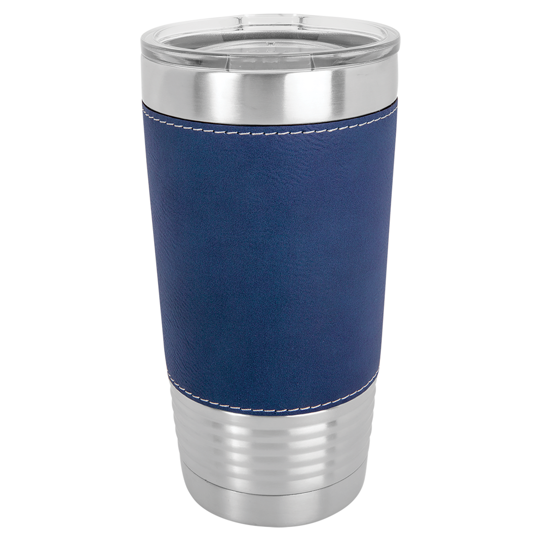 20 OZ Engraved Leatherette Polar Camel Tumbler - 5206 Blue/Silver image