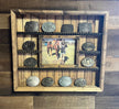 14 Buckle Display with 8x10 Picture Frame - No Stars - Pine Plank image