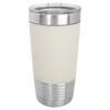 20 OZ Engraved Leatherette Polar Camel Tumbler - 5212 White/Black image