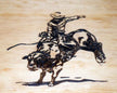 Bull Rider Handmade Jewelry Box - Faux Leather Lined image 2