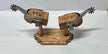 Personalized Trophy Spur Stands - Solid Oak image 0