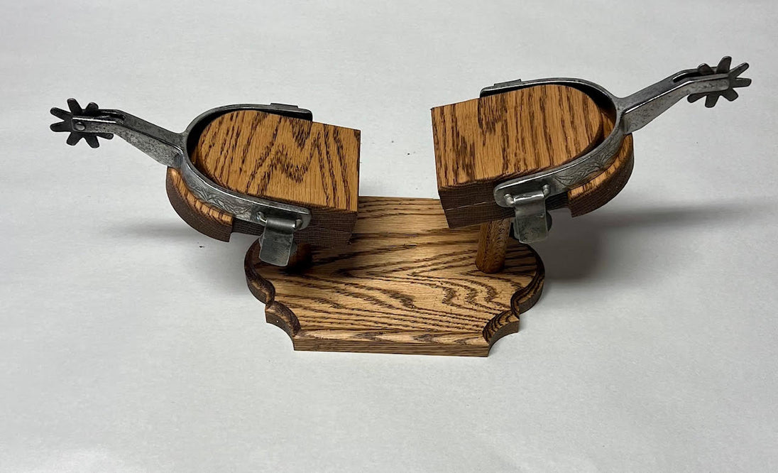 Trophy Spur Stands - Solid Oak image 3