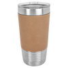 20 OZ Engraved Leatherette Polar Camel Tumbler - 5201 Light Brown image
