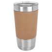 20 OZ Engraved Leatherette Polar Camel Tumbler - 5201 Light Brown image