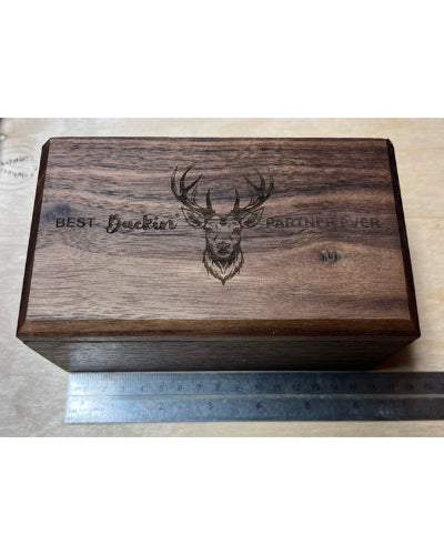 Personalized Wood Pocket Knives with Walnut Presentation Box image 2
