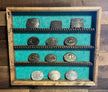 20 Buckle Display with No Stars - Turquoise Faux Leather image