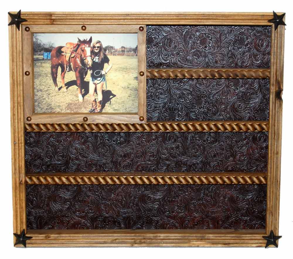14 Buckle Display with 8x10 Left Picture Frame image 1