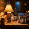 24" USB Rustic Western Table Lamp with USB Charger. These beautiful Western table lamps are perfect for the cabin or your rustic decor